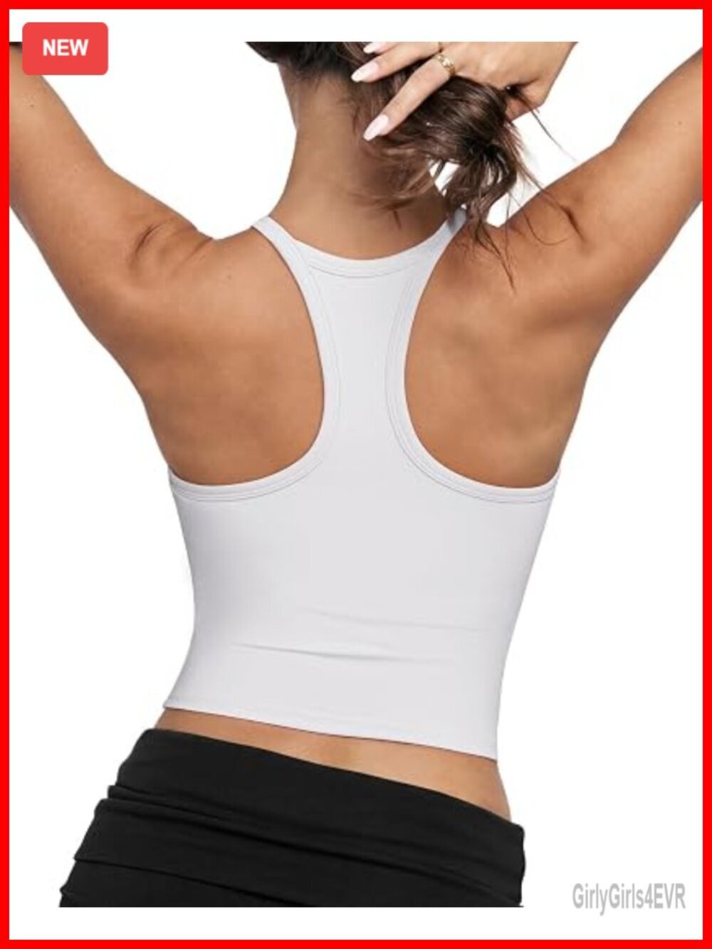 Padded Racerback Workout Tank Top with Built in Bra for Women